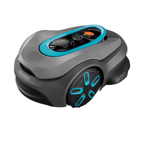 GARDENA Smart SILENO sense 600 m² robotmaaier (Grijs/turquoise, 19942-26, Li-ion accu + Basisstation inbegrepen, grensdraadvrije technologie)